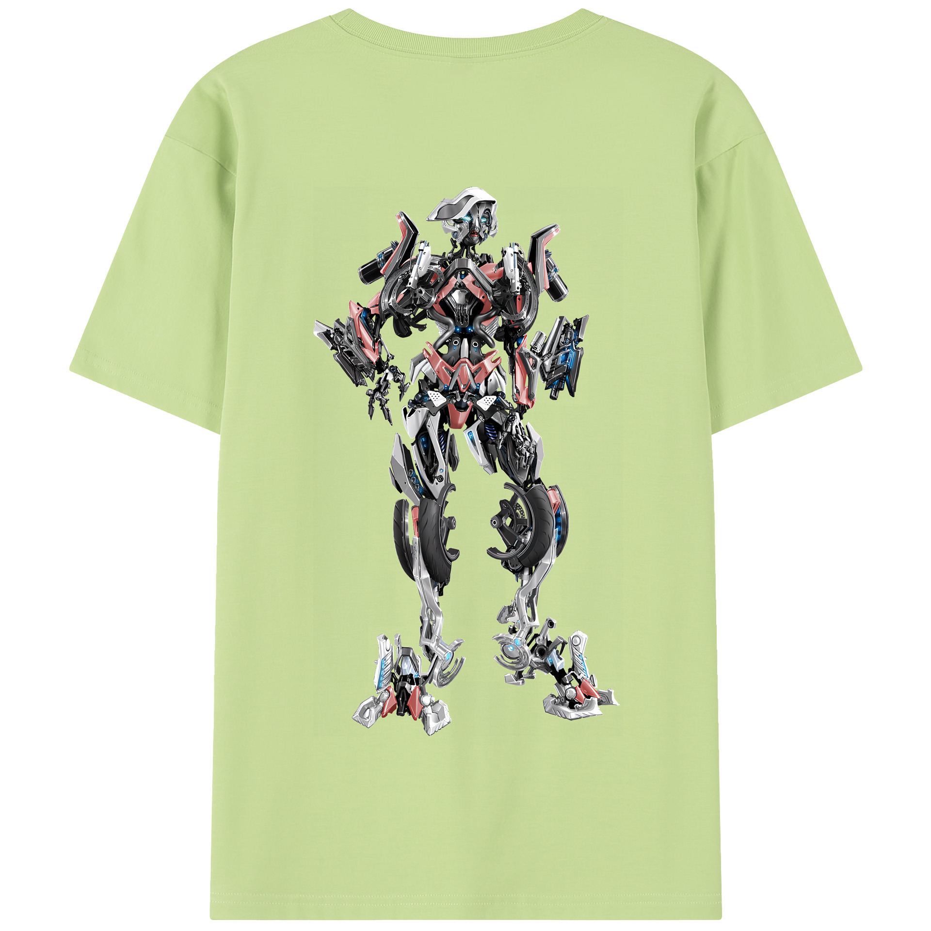 （画像用） Transformers トランスフォーマー 綿100％半袖Tシャツ（背面プリント）